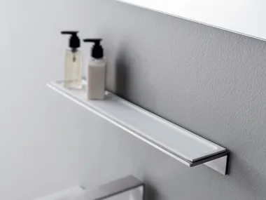 5MM - Stainless steel bathroom wall shelf _ Rubinetterie Treemme